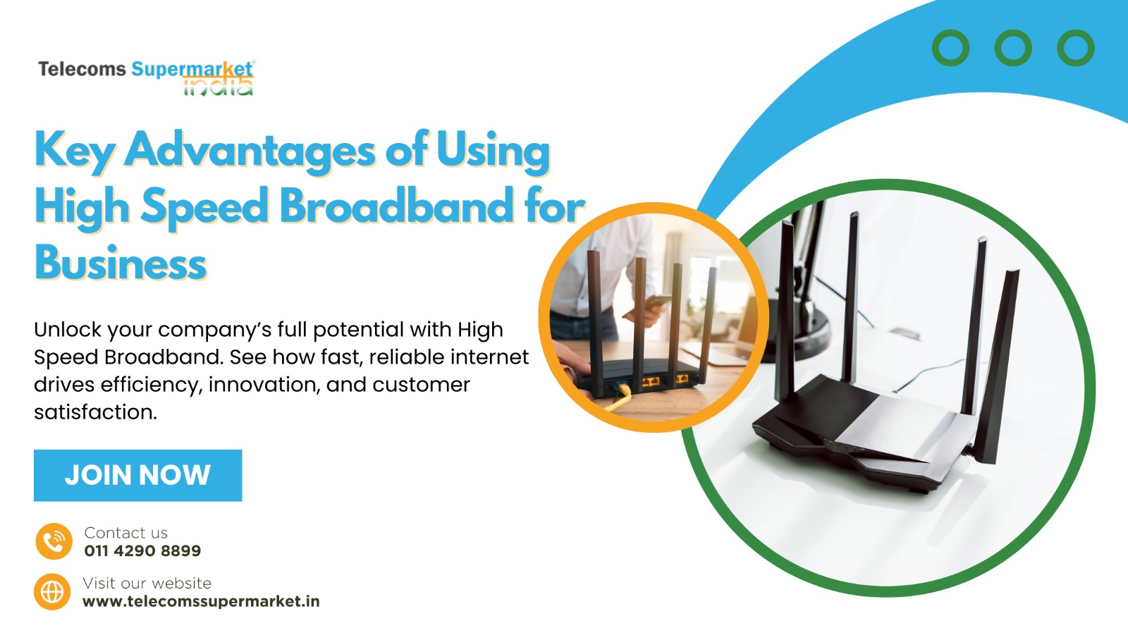 Key Advantages of Using High Speed Broadband for Business