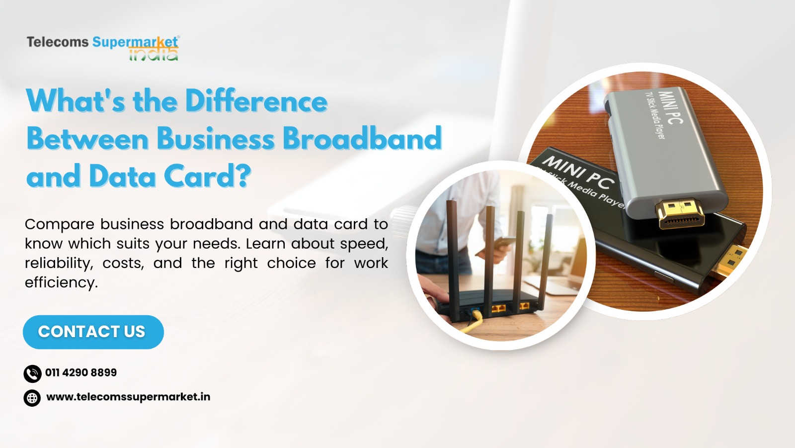 What's the Difference Between Business Broadband and Data Card?