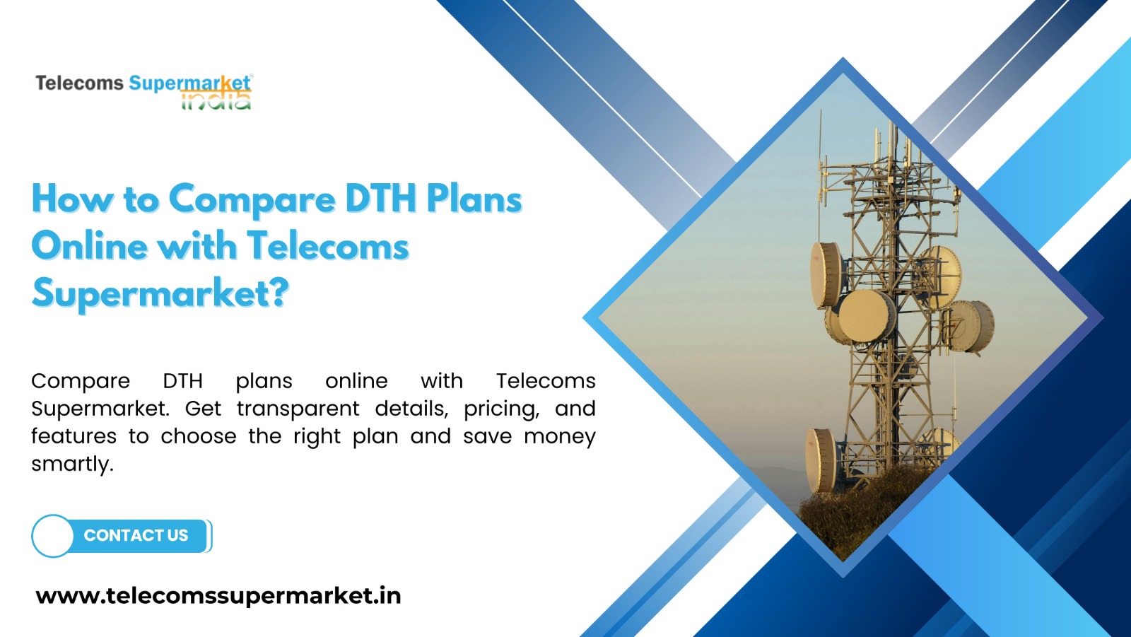 How to Compare DTH Plans Online with Telecoms Supermarket?